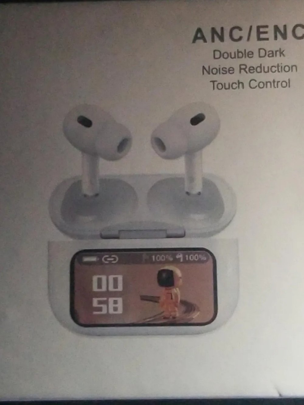 Wireless ANC True Wireless Earbuds with Charging Case - White